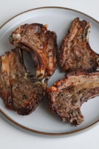 Lamb Chops cooked in the air fryer