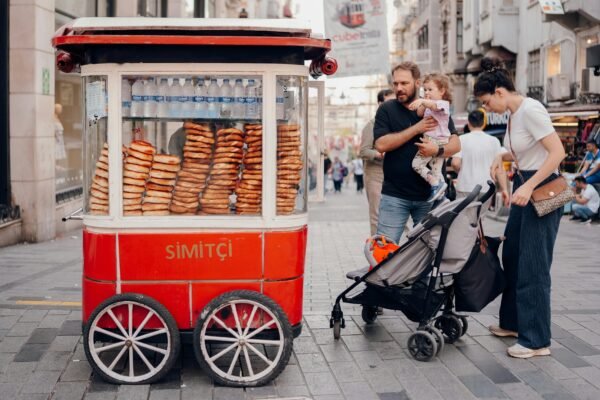 Simit vendor in Turkey